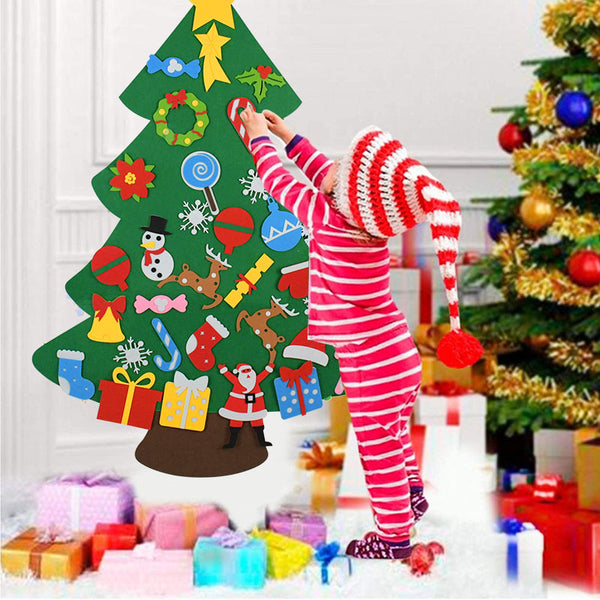 DIY Felt Christmas Tree Ornaments For Kids - Aayat Mart