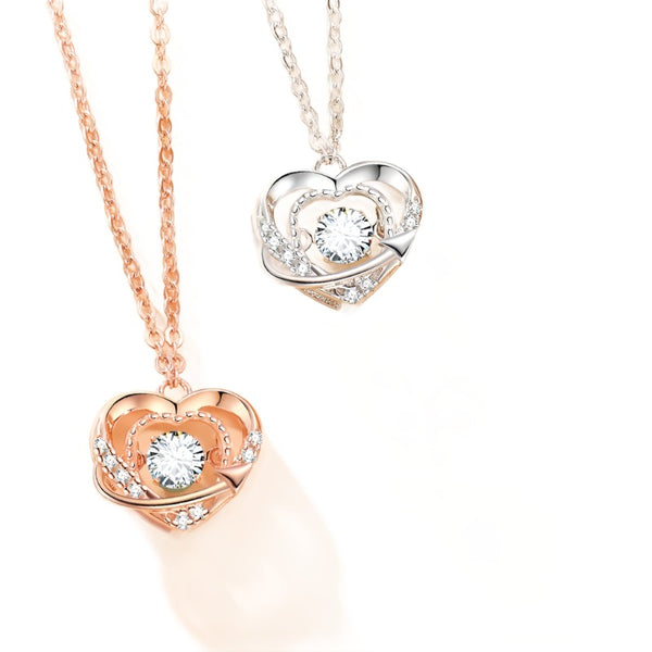Heart Necklace S925 Sterling Silver - Aayat Mart