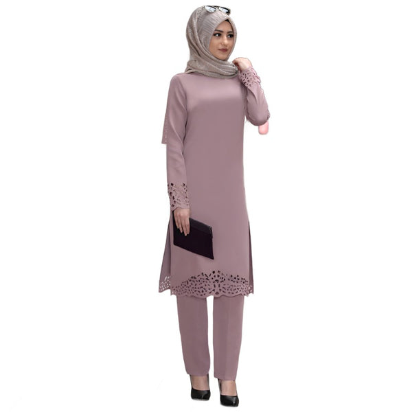 Muslim women's suit abaya two-piece suit - Aayat Mart