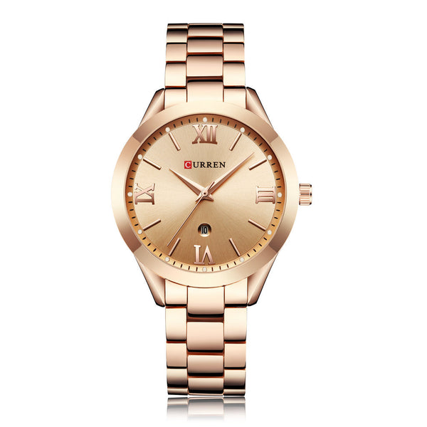 CURREN 9007 Rose Gold Watch Women Quartz Watches Ladies Top Brand Luxury Female Wrist Watch Girl Clock Relogio Feminino - Aayat Mart