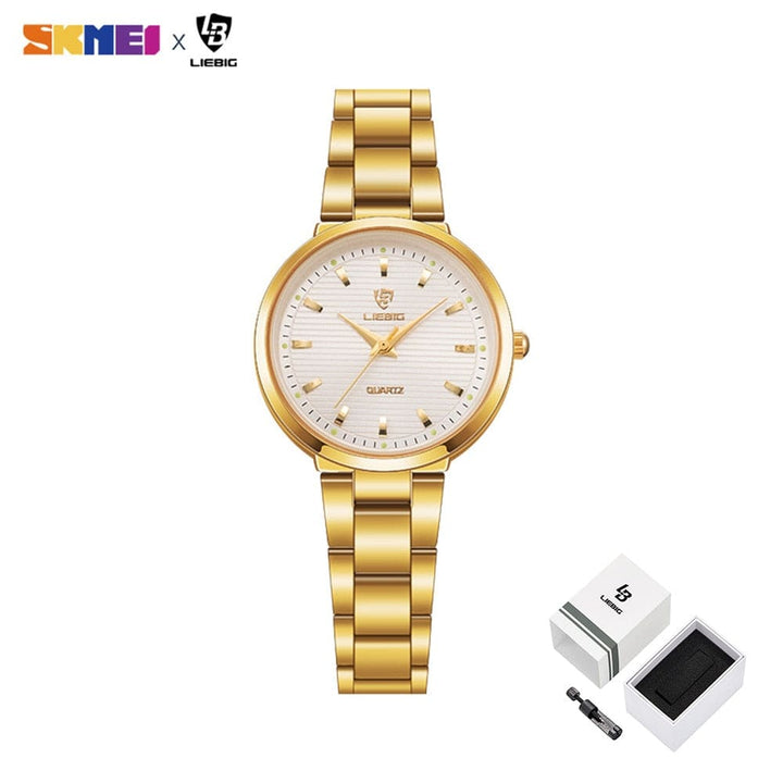Aayat Mart 0 2 For women Box 2020 Luxury Women’s Watch Clock Ladies Quartz Watches Clock 30M Waterproof Female Wristwatch Relogio Feminino Montre Femme L1012