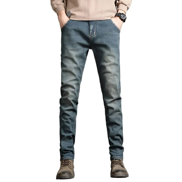 Aayat Mart 2023 New Men's Stretch Skinny Jeans Fashion Casual Cotton Denim Slim Fit Pants Male Korean Trousers Streetwear Brand Clothing