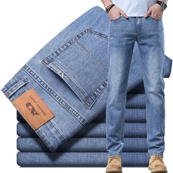 Aayat Mart 2024  Autumn WInter Thick or Thin Materail  Men's Luxury Clothing Classic Style Men Jeans Business  Stretch Denim Male Trousers