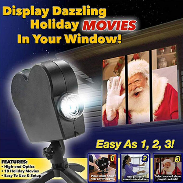 Window LED Lights Display Laser Halloween Home DJ Show Lights Christmas Spotlight Projector Movie Party Lights - Aayat Mart