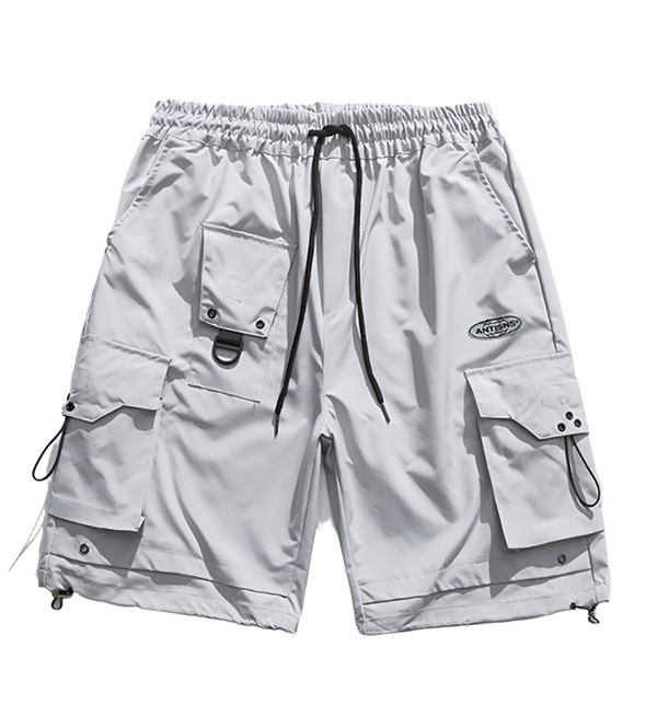 Summer Shorts Male Ins Tide Brand High Street Straight Pants Korean Loose Casual Pocket Overalls - Aayat Mart