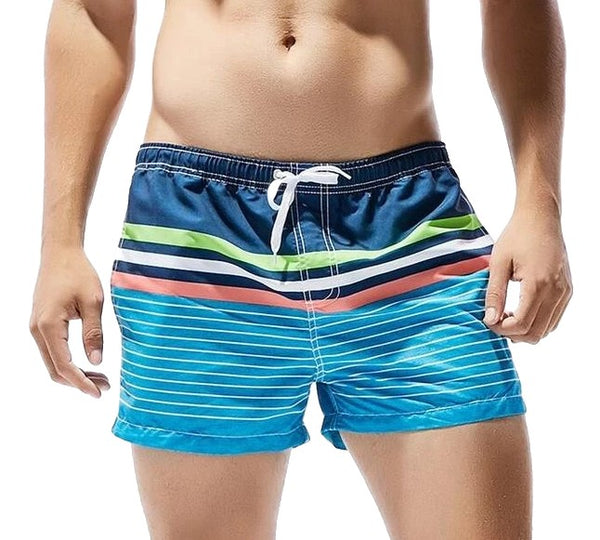 Striped printed casual shorts - Aayat Mart