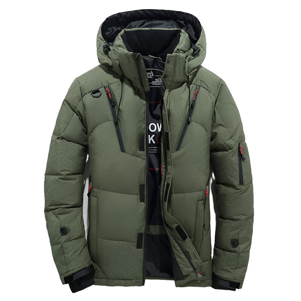 Aayat Mart Winter Collection ArmyGreen / 3XL Men's Casual Cotton Zipper Winter Coat