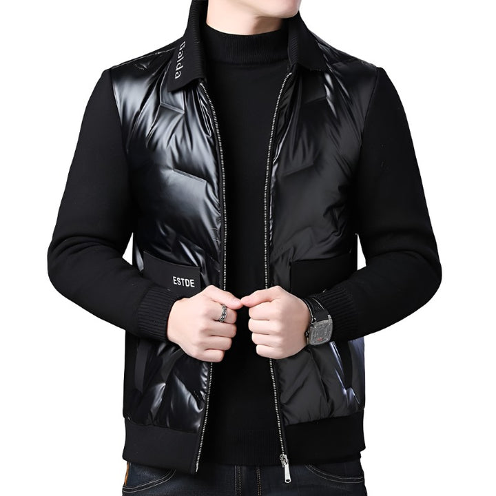 Aayat Mart Winter Collection Black / 3XL Winter down polyester jacket male middle-aged