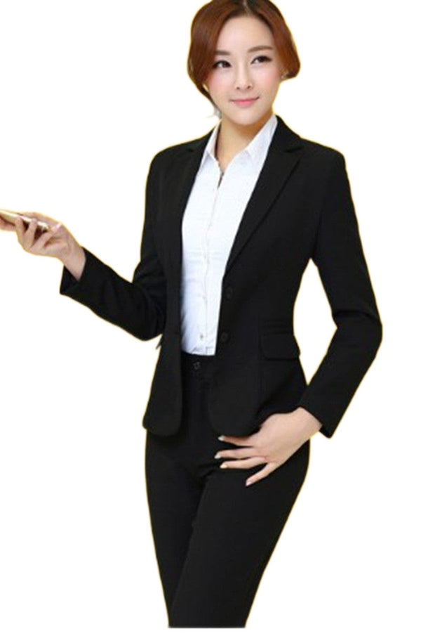 Aayat Mart Female Suits Black / A / 3XL Women's slim professional suits