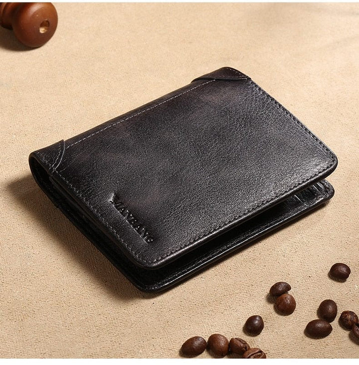 Aayat Mart 0 Black-Prevent RFID 1 ManBang High Quality Classic Style Wallet  Leather Men Wallets Short Male Purse Card Holder Wallet Men Prevent RFID Hot wallets