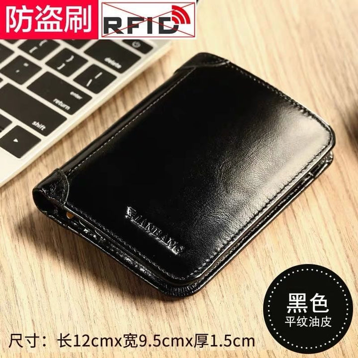 Aayat Mart 0 Black-Prevent RFID ManBang High Quality Classic Style Wallet  Leather Men Wallets Short Male Purse Card Holder Wallet Men Prevent RFID Hot wallets
