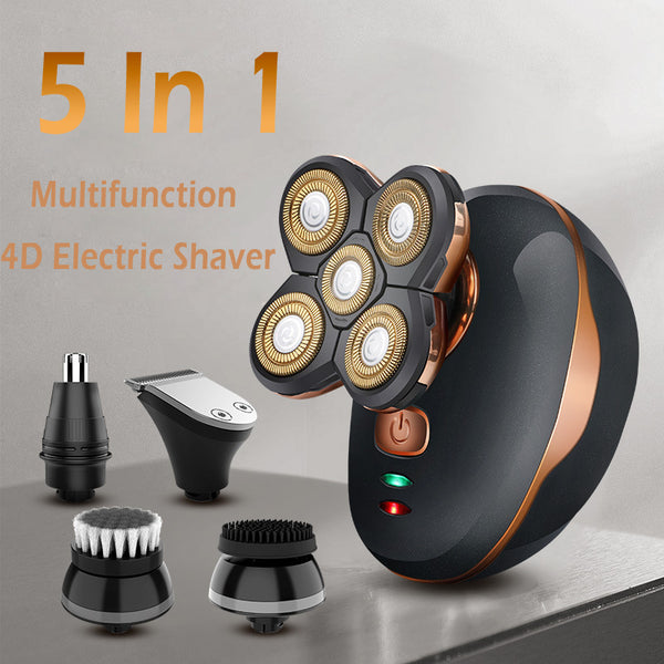 Multifunction 4D Electric Shaver 5 In 1 Men's Razor Beard Shaving Machine Trimmer Clipper Hair Cutting Removal Machine Barber