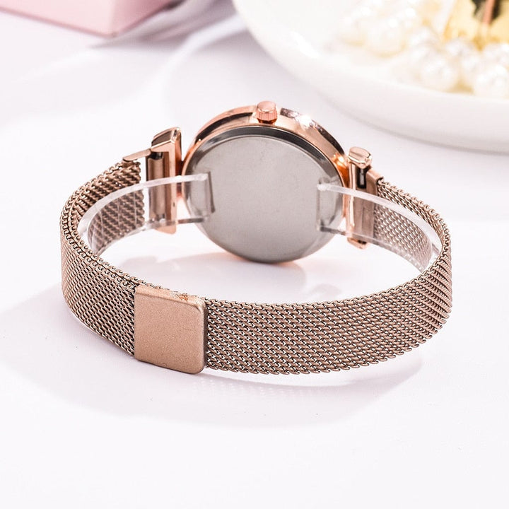 Aayat Mart 0 Female Luxury Wristwatches Magnetic Mesh Band Rose Woman Watch Bracelet montre femme reloj mujer