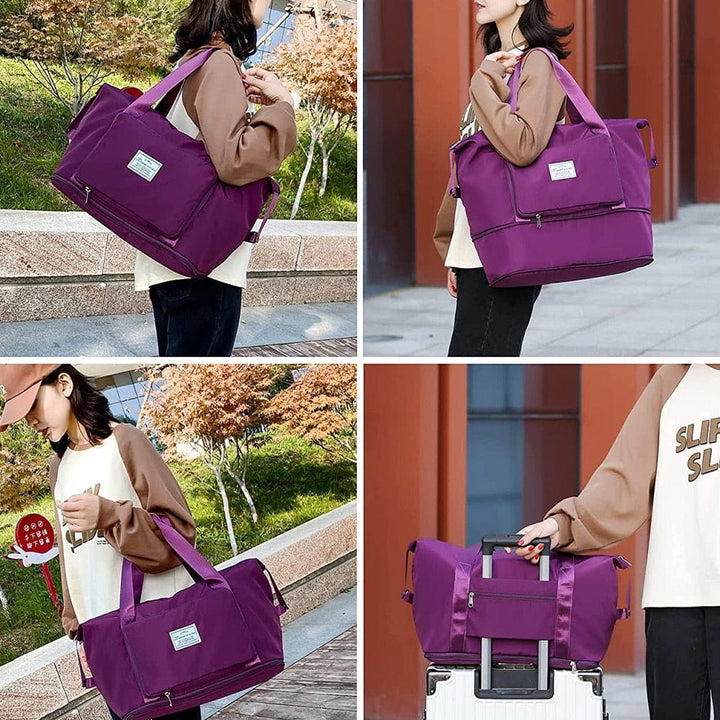 Aayat Mart 0 Folding Travel Bags Waterproof Tote Travel Luggage Bags for Women 2022 Large Capacity Multifunctional Travel Duffle Bags Handbag
