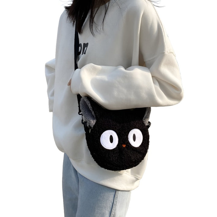 Japanese Style Kawaii Bag Women Cartoon Plush Shoulder Bag for