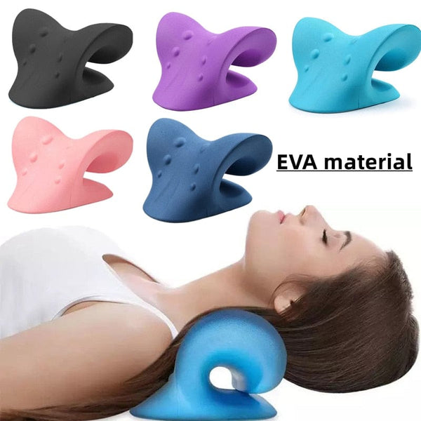 Aayat Mart 0 Neck Shoulder Stretcher Relaxer Cervical Chiropractic Traction Device Pillow for Pain Relief Cervical Spine Alignment Gift