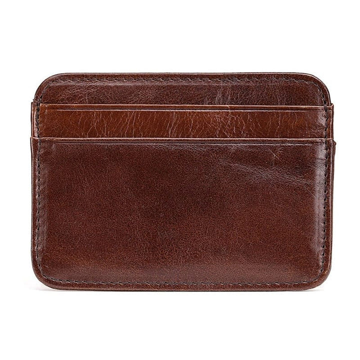 Aayat Mart 0 New Arrival Vintage Men's Genuine Leather Credit Card Holder Small Wallet Money Bag ID Card Case Mini Purse For Male