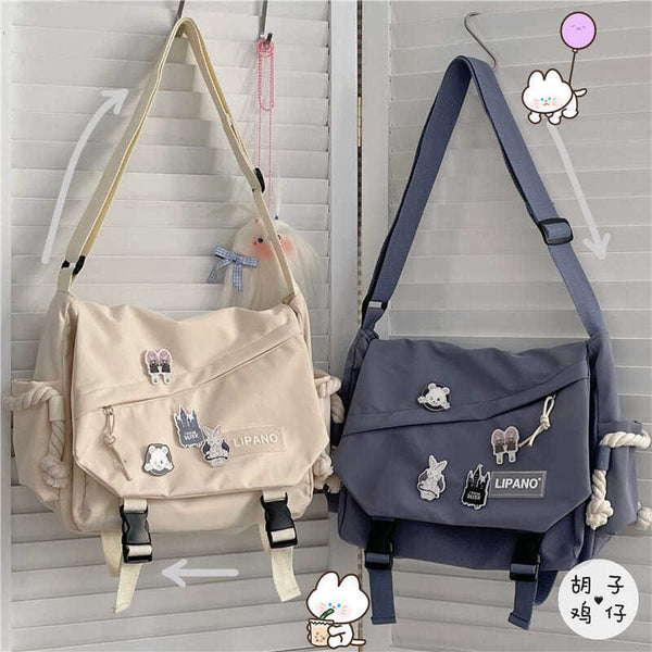 Aayat Mart 0 Nylon Handbags Shoulder Bag Large Capacity Crossbody Bags for Teenager Girls Men Harajuku Messenger Bag Student School Bags Sac