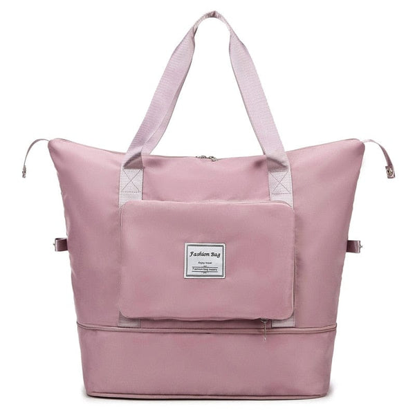 Aayat Mart 0 sakura pink Folding Travel Bag Large Capacity Waterproof Pouch Tote Carry On Luggage Portable Suitcases Unisex Duffel Bags Organizer Handbag