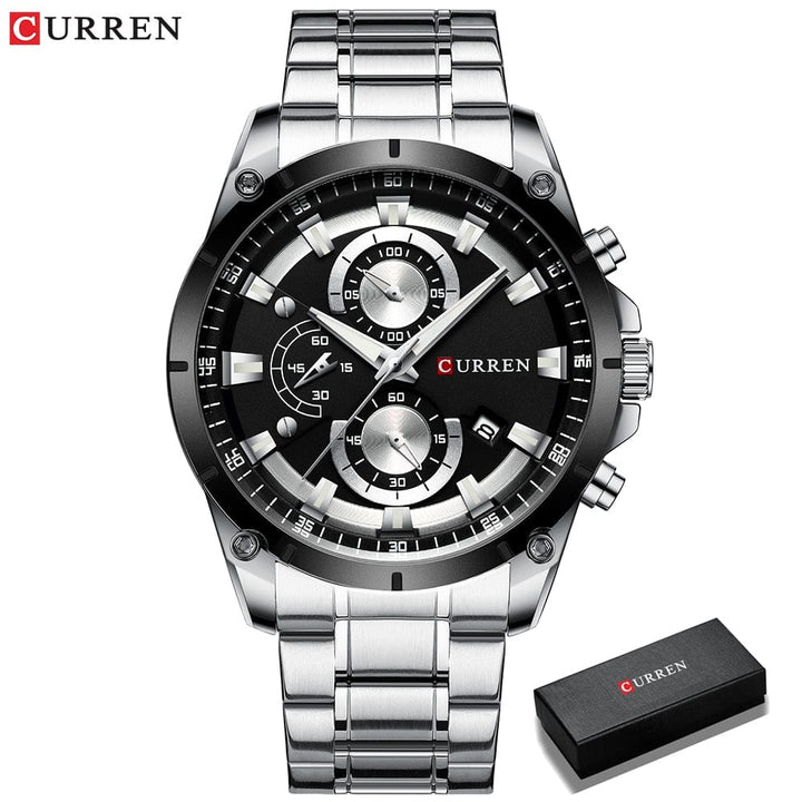 Gold Watches Men's Luxury Top Brand CURREN Quartz Wristwatch Fashion SAayat Mart