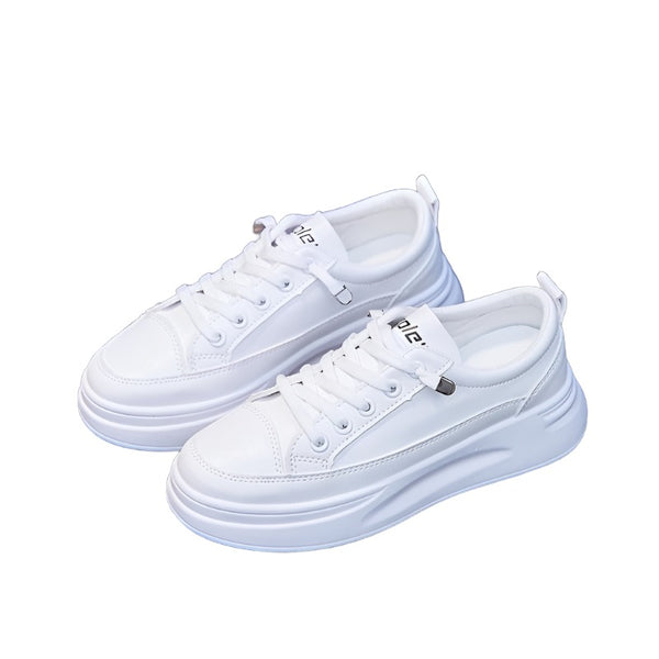 Aayat Mart 0 White / 4.5 Fashion Sneakers Women Shoes Young Ladies Casual Shoes Female Sneakers Brand Woman White Shoes Thick Sole 3cm A2375