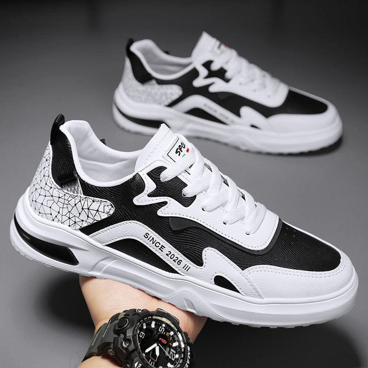 Aayat Mart White Black H996 / 39 CYYTL Shoes For Men Casual Leather Platform Male Sneakers Outdoor Running Non Slip Fashion Designer Luxury Student Four Season