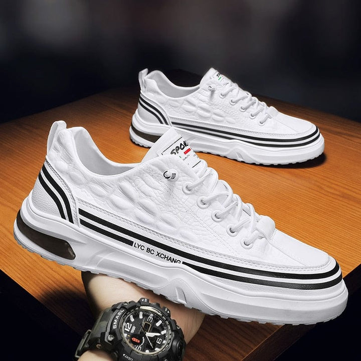 Aayat Mart White Black H998 / 39 CYYTL Shoes For Men Casual Leather Platform Male Sneakers Outdoor Running Non Slip Fashion Designer Luxury Student Four Season