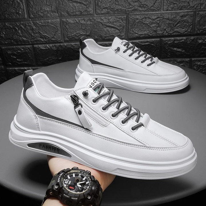 Aayat Mart White Gray 22-13 / 39 CYYTL Shoes For Men Casual Leather Platform Male Sneakers Outdoor Running Non Slip Fashion Designer Luxury Student Four Season