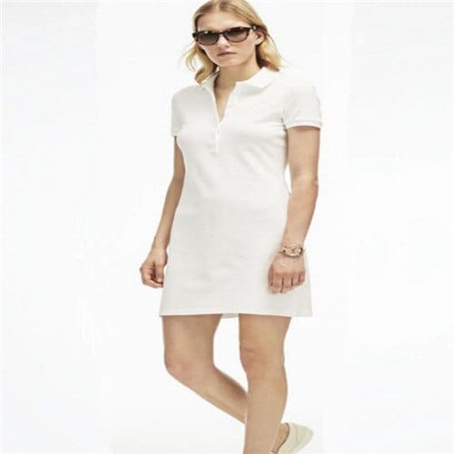 Aayat Mart 0 White / S Polo Dress Shirt Women 2022 Luxury Brand Casual Mini Dresses T Shirt Femal Summer Turn Down Collar Short Sleeve Ladies Vestidos