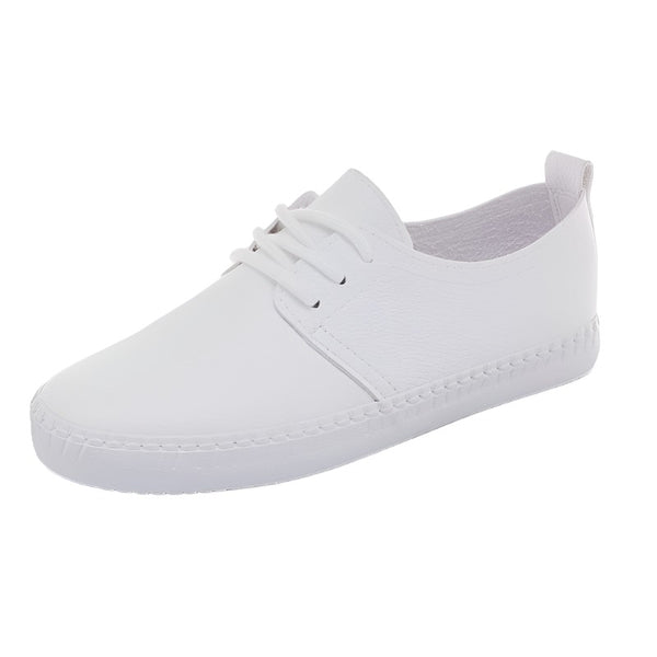 Aayat Mart 0 Women Shoes 2022 Summer New White Sneakers For Women Comfortable Soft Solid Color Simple Women Casual White Shoes Sneakers